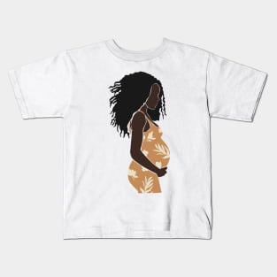 Abstract pregnant vector Women artistic Illustration Kids T-Shirt